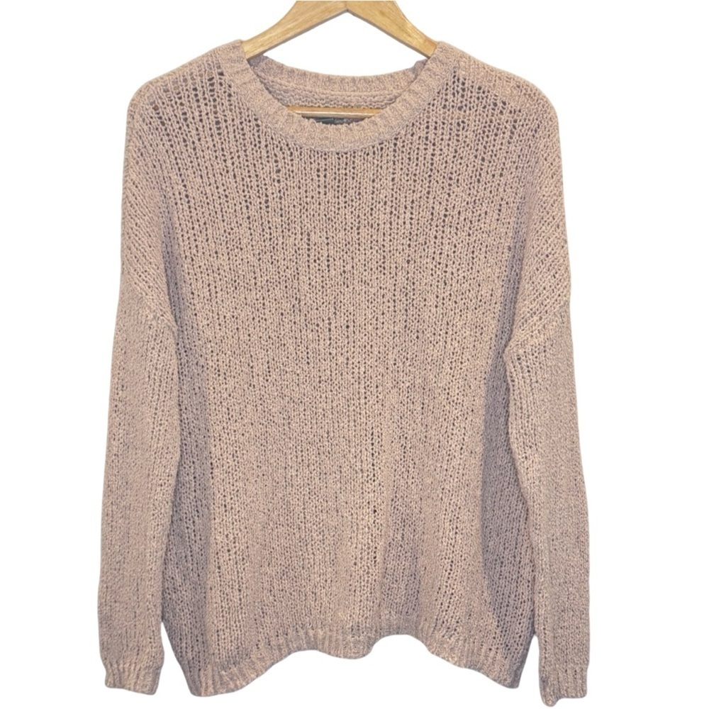 Aerie Light pink Crew Neck Knit Sweater Size M